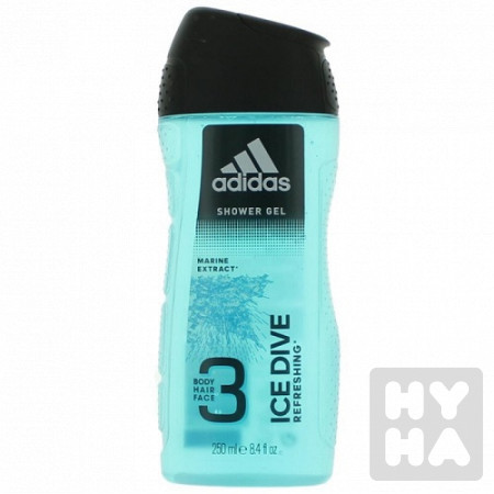 detail Adidas sprchový gel 250ml Ice dive