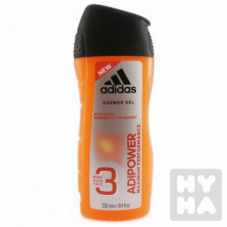 detail Adidas sprchový gel 250ml Adipower