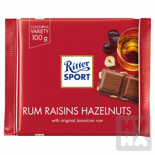 Ritter sport 100g Rum raisins hazelnuts