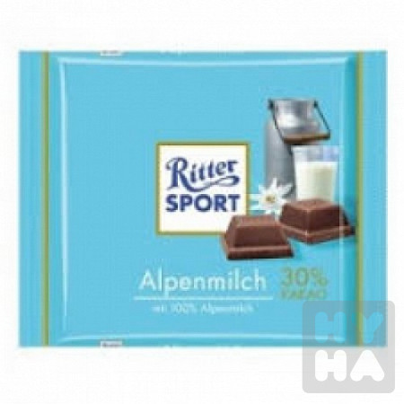 detail Ritter Sport 100g Alpenmilch