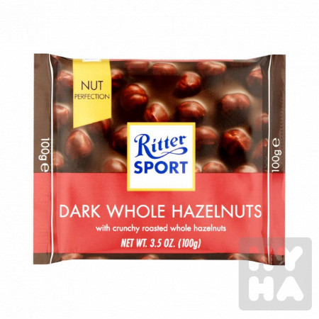 detail Ritter sport 100g Dark whole hazelnuts