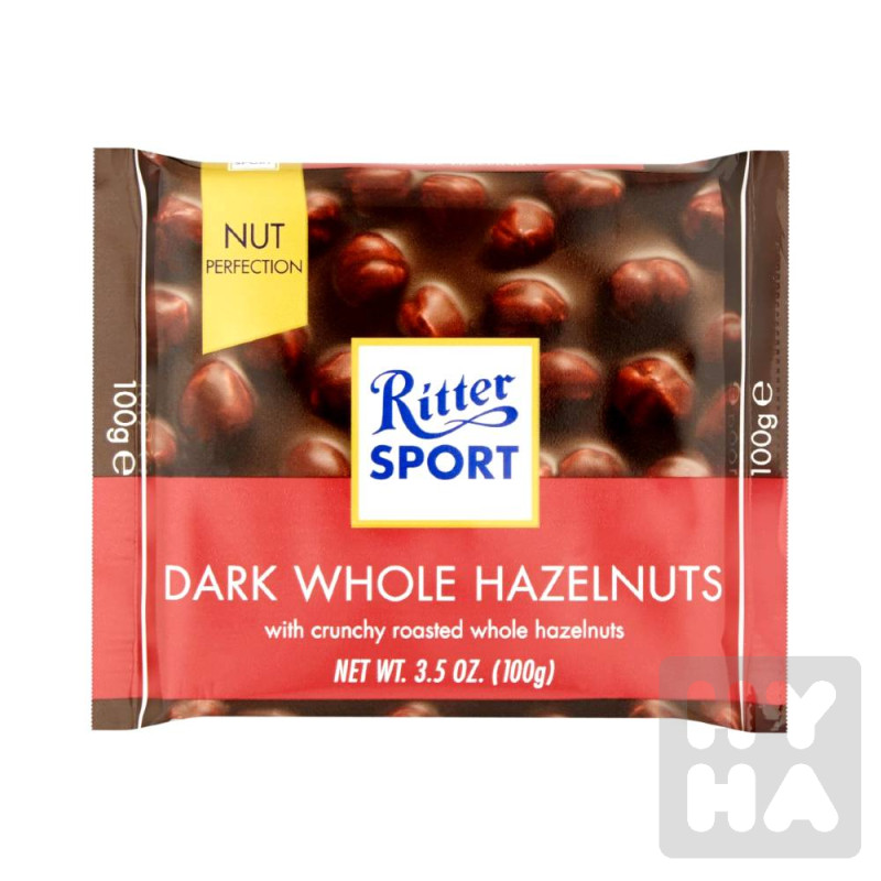Ritter Sport 100g Dark whole hazelnuts