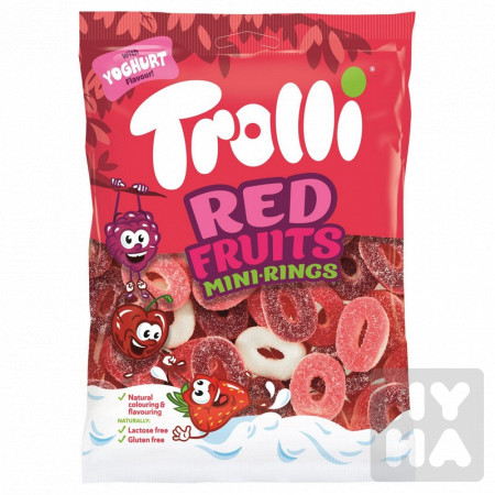 detail Trolli 200g red fruits mini rings