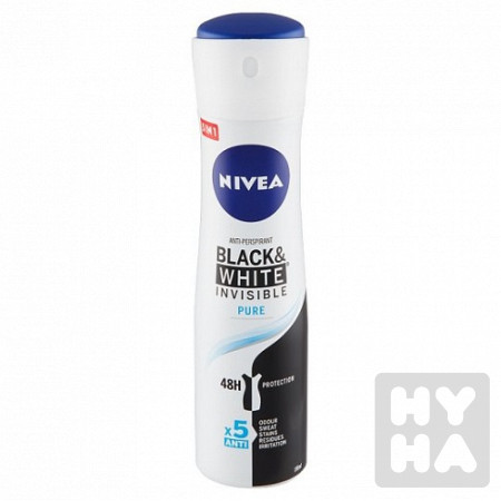 detail Nivea deodorant 150ml Black white invisible