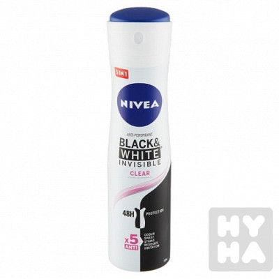 Nivea deodorant 150ml Black white clear