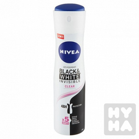detail Nivea deodorant 150ml Black white clear