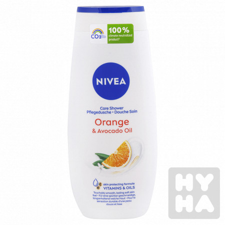 detail NIvea sprchový gel 250ml orange a avocado