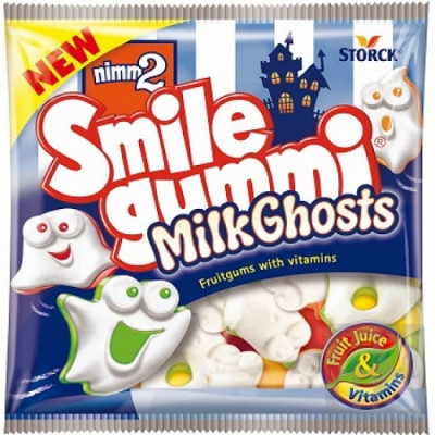 Nimm2 Smile Gummi 90g Milk Ghosts