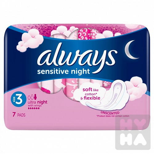 Always ultra sensitive night size 3/7ks