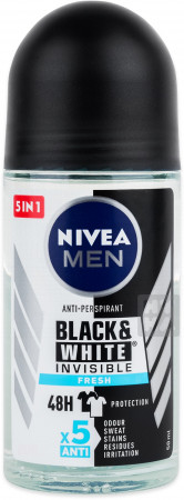 detail Nivea roll 50ml Men black a white ivni. fresh
