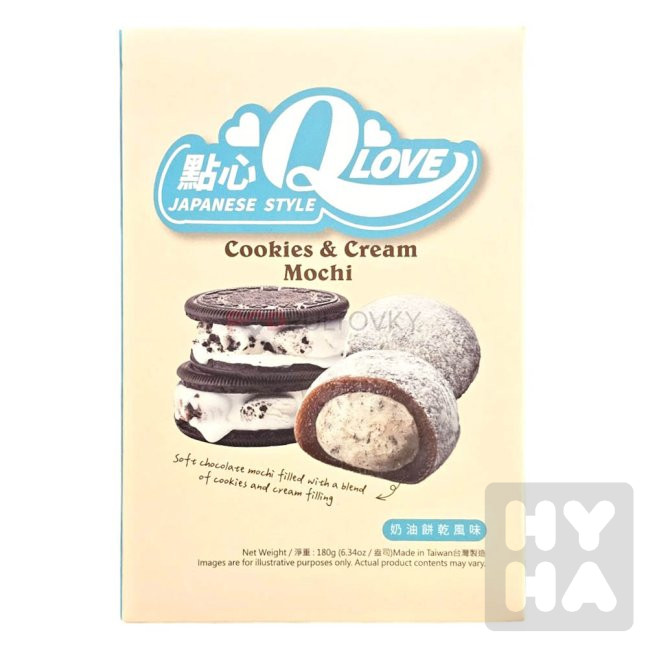 Qlove mochi 180g Cookies a cream