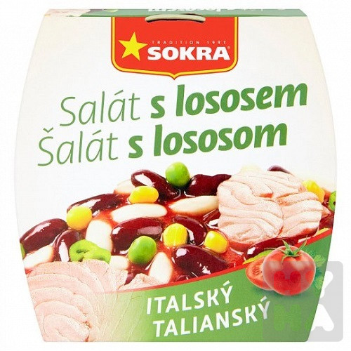Sokra salat s lososem 220g Italsky