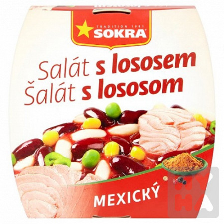 detail Sokra salat s lososem 220g Mexicky