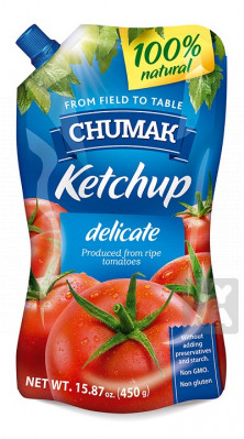 Chumak ketchup 450g delicate