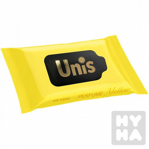 UNIS vlhcene ubrousky 15ks Yellow