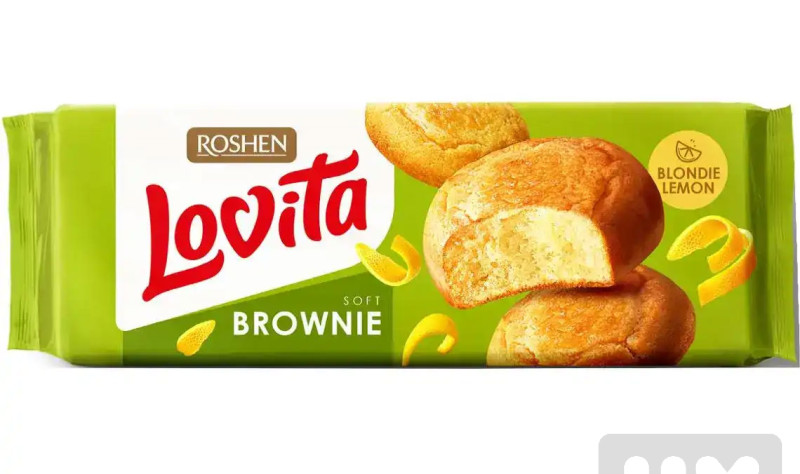 Roshen Lovita blondie brownie 152g Lemon