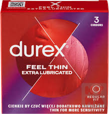 Durex 3ks Feel Thin Extra Lubricated