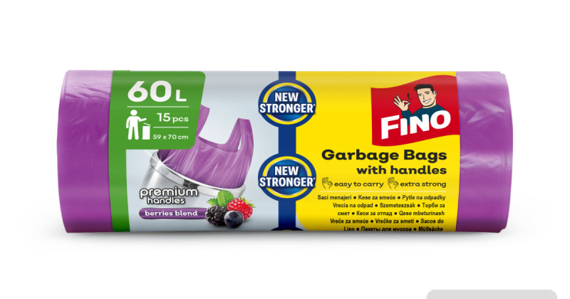 Fino GB T- Handle Premium 60L 15ks aroma fialový
