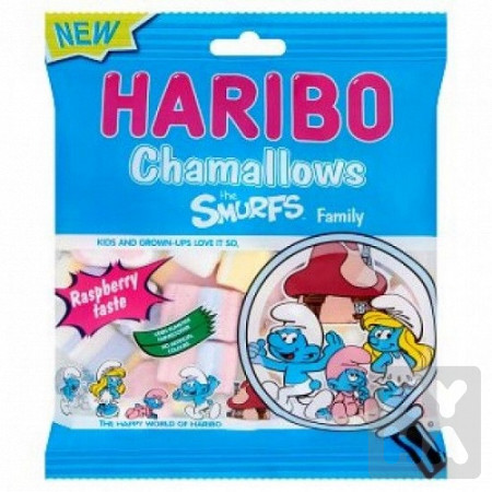 detail Haribo 100g Chamallows smurfs