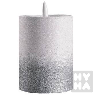 Subito svíčka LED C702 125mm stříbrný prach (877)