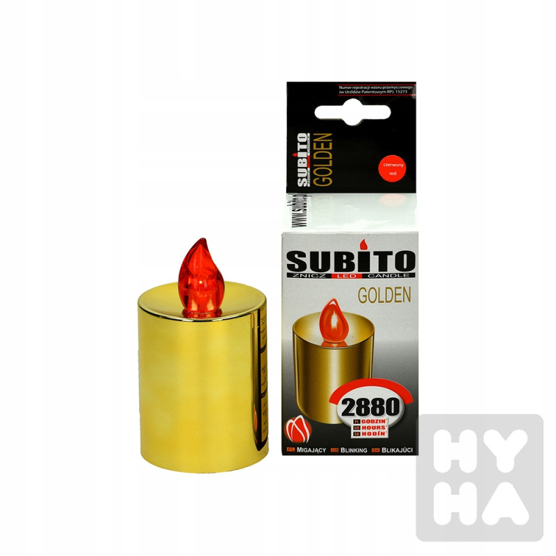 Subito svíčky na baterie GOLDEN oranžový/12ks