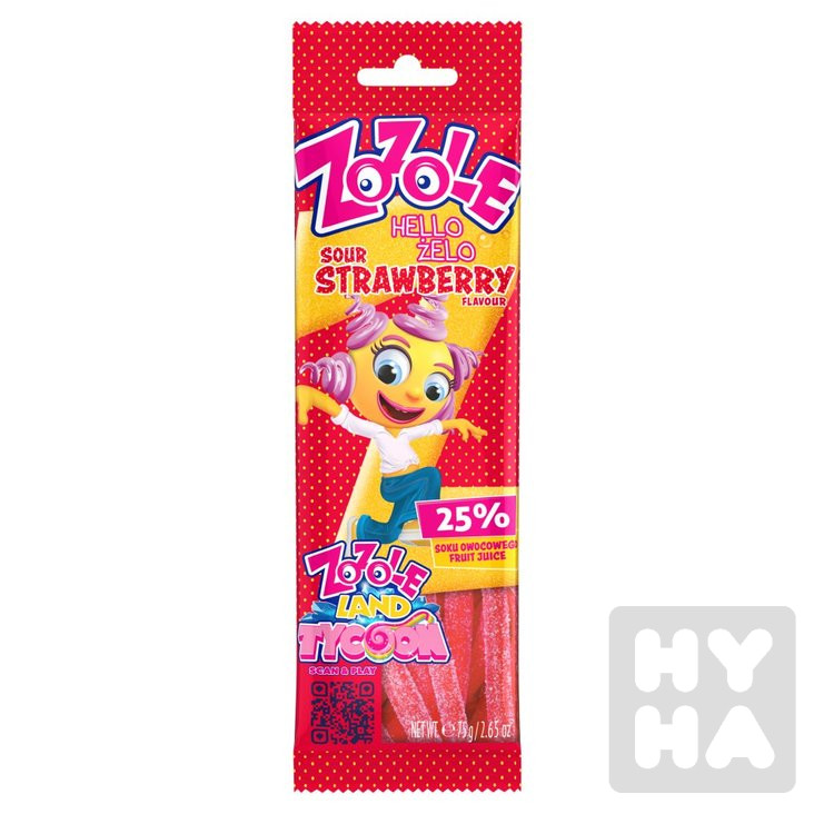 ZOZOLE žele 75g Sour strawberry