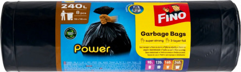 Fino Garbage bags 240L 8ks
