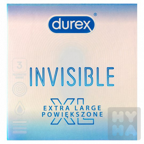 Durex 3ks invisible XL