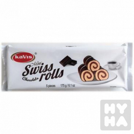 detail Kavis mini swiss roll 175g chocolate