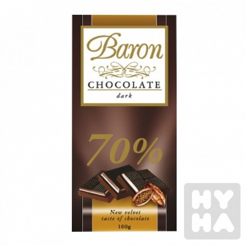 Baron čokoláda 100g Hořká 70%