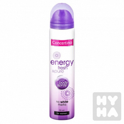 Concertino deodorant 75ml Energy fresh & pure