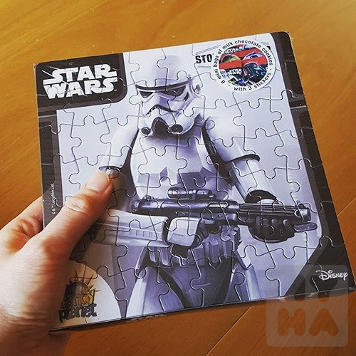 Puzzle with chip choco cookies 50g Starwar