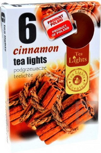 Admit tea light 6ks Cinnamon