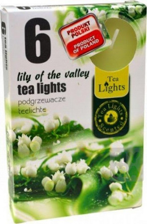 detail Admit tea light 6ks Lily of the valley