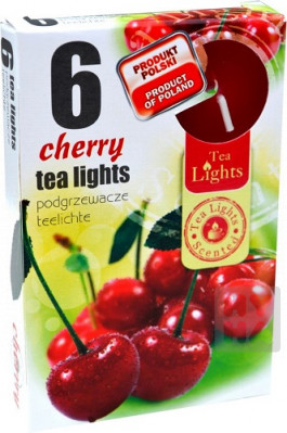 Admit tea lights 6ks Cherry