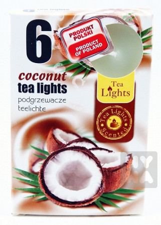 detail Admit tea light 6ks Coconut