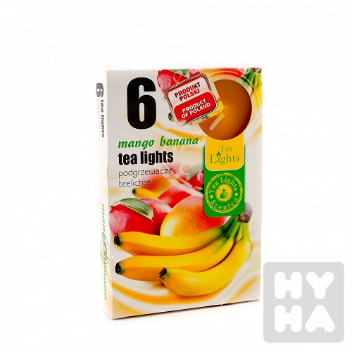 Admit tea light 6ks Mango,banana