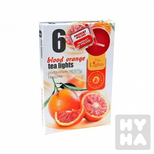 Admit tea light 6ks Blood orange