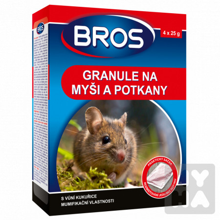 detail Bros Granule na myši a potkany 140g