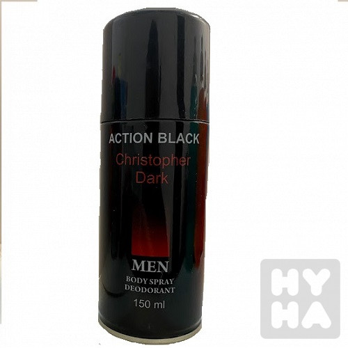 Action black deodorant 150ml
