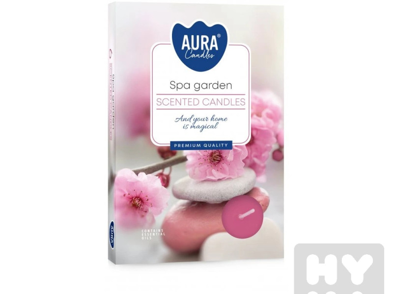 Bispol Aura čajové svíčky 6ks Spa Garden