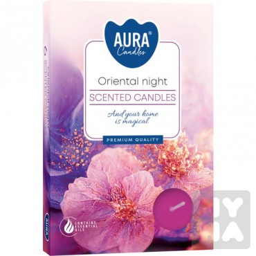 Bispol Aura čajové svíčky 6ks oriental night