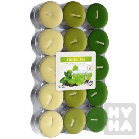 Bispol Aura čajové svíčky 30ks Green tea