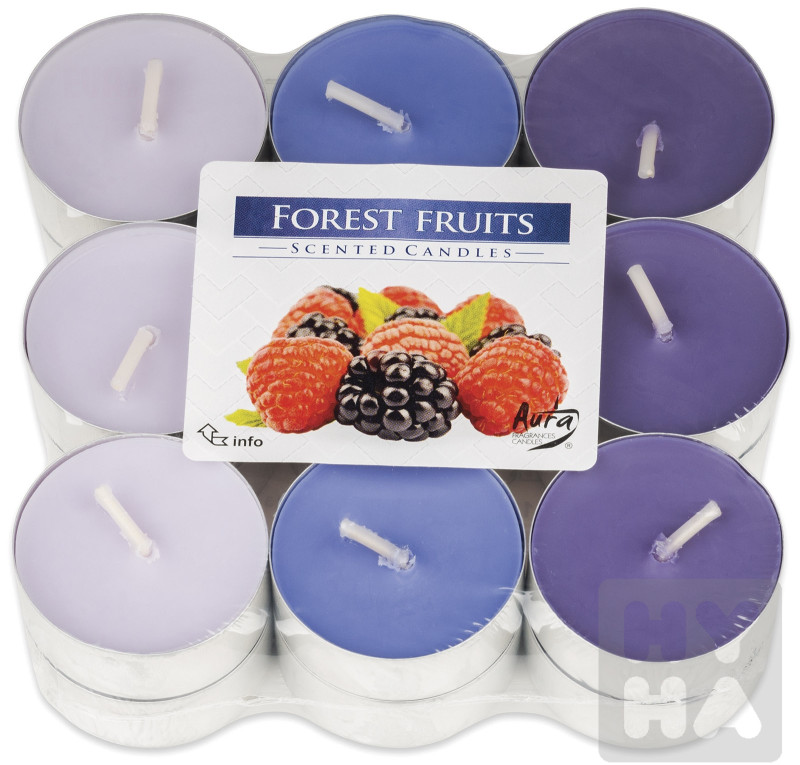 Bispol Aura čajové svíčky 18ks Forest fruits