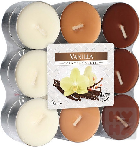 Bispol Aura čajové svíčky 18ks Vanilla