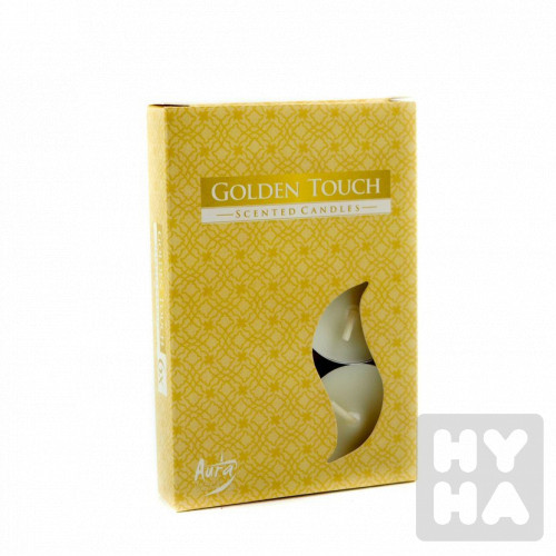 Bispol tea lights 6ks Golden touch