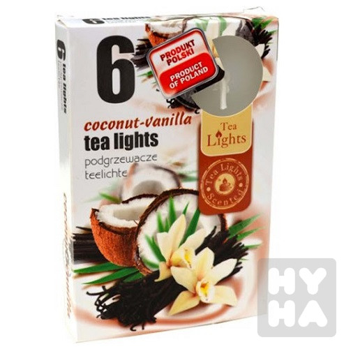 Admit tea light 6ks Coconut vanilla