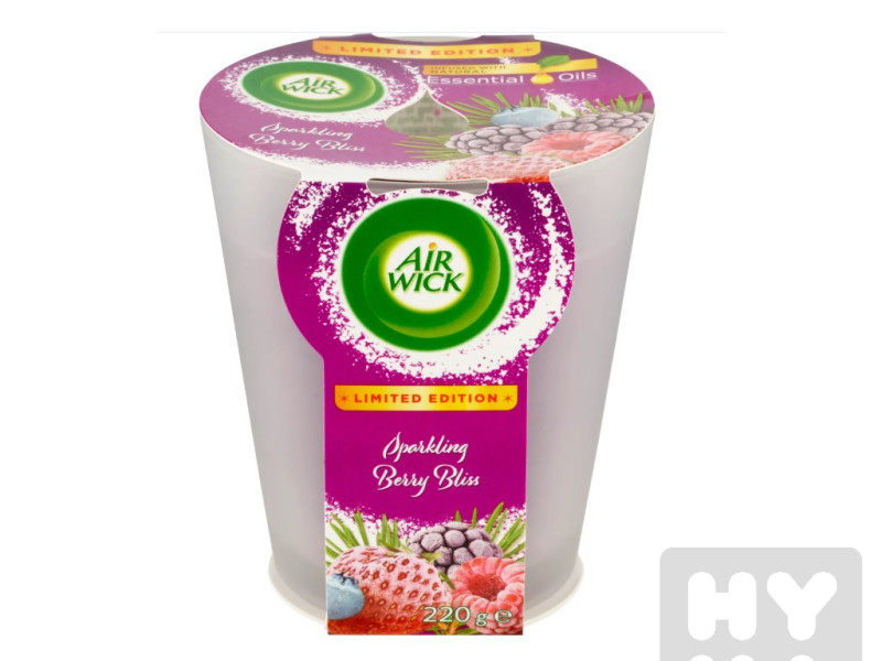 Airwick svíčka 220g sparkling berry bliss