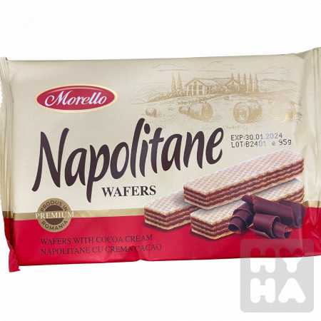 detail Morello Napolitane wafers 90g Cacao