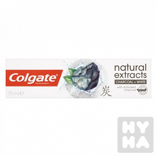 Colgate natural ex. charcoal+white 75ml